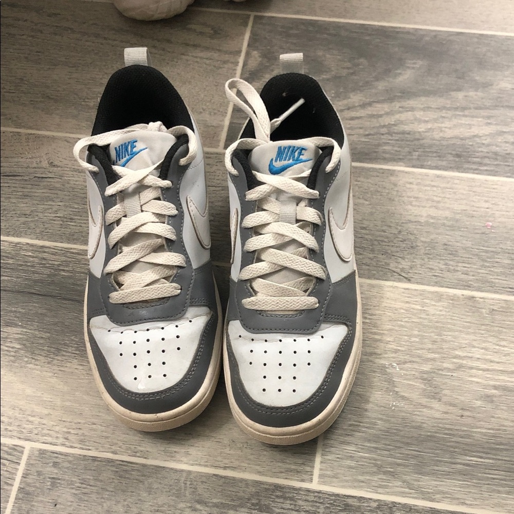 Nike Gray and White Athletic Shoes